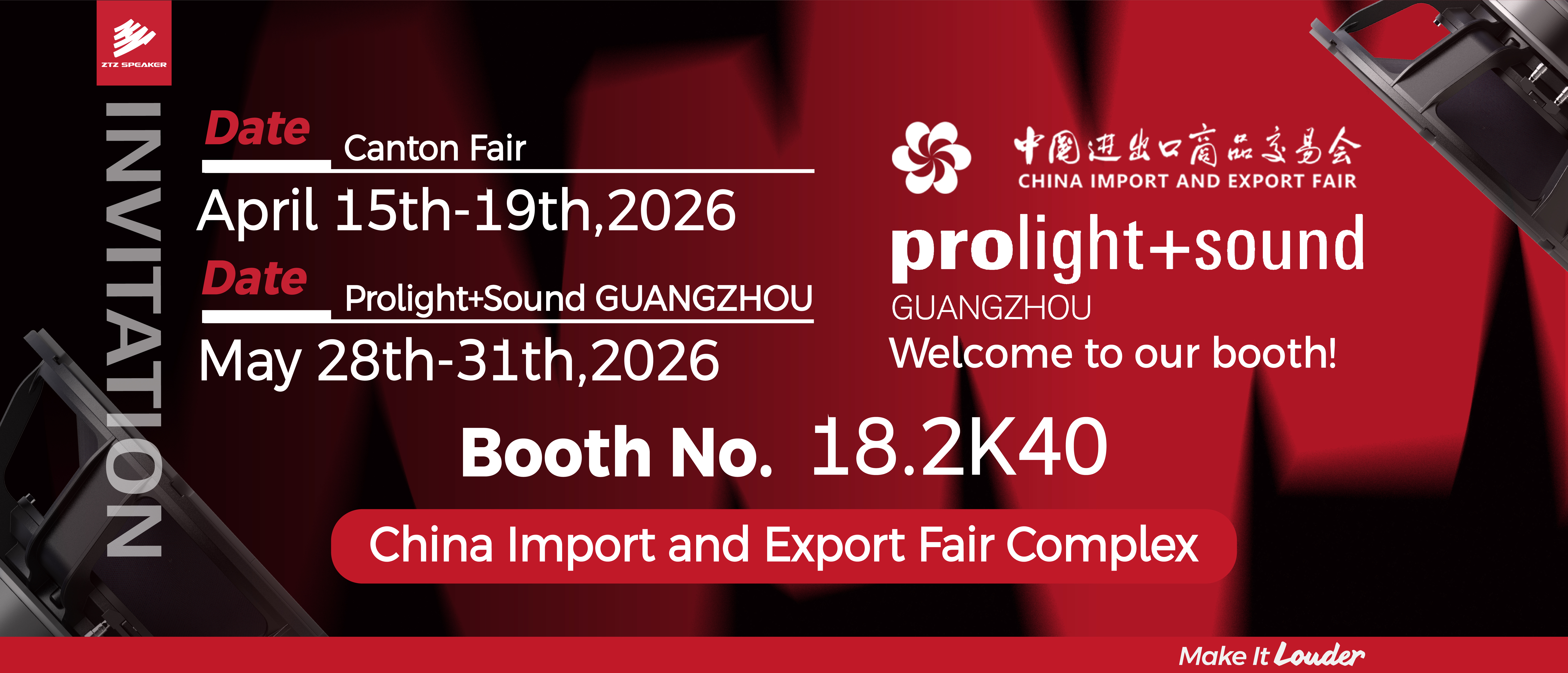 Ready in Guangzhou: Meet ZTZ Speaker at Booth 18.2K40